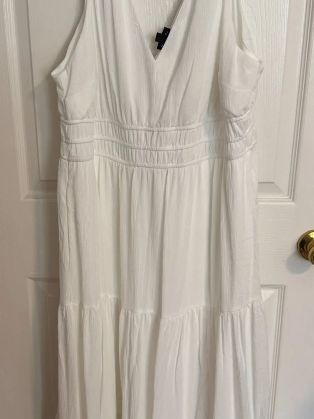 TORRID All-white Greek-style sleeveless Maxi dress